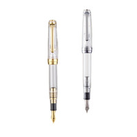 SAILOR 写乐 钢笔 标准平顶系列 11-9096 透明金夹 MF尖 礼盒装