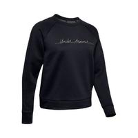 UNDER ARMOUR 安德玛 女子运动卫衣 1344169-001 黑色 XS