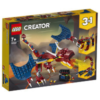 黑卡会员：LEGO 乐高 创意百变系列 31102 喷火飞龙