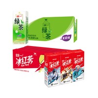 统一 冰红茶饮料250ml*24盒  绿茶 250ml*24盒