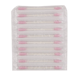 UPLUS 优家 粉色尖头螺旋头纸轴多功能棉签180支单支独立包装