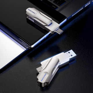MOVE SPEED 移速 灵动Pro系列 YSULDP-64G3S USB 3.0 U盘 灰色 64GB Micro-B/Type-C双口