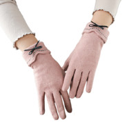 MISMEMO 女士手套 SGO1145 薄款 皮粉色