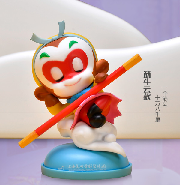 上海美术电影制片厂大闹天宫系列孙悟空齐天大圣q版潮玩手办公仔3x6x