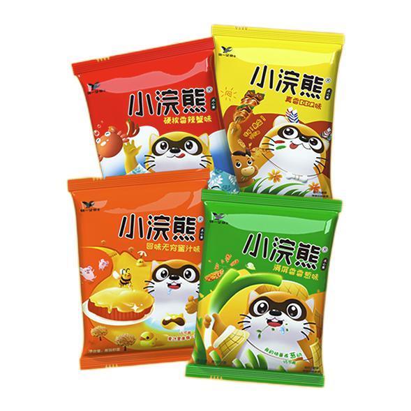 小浣熊 干脆面组合装 4口味 30袋（香辣蟹味+满屏香香葱味+回味无穷蜜汁猪扒味+真香BBQ味）