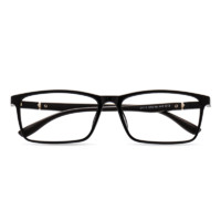 潮库 113 经典黑TR90眼镜框+1.61折射率 防蓝光镜片
