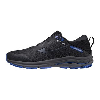 Mizuno 美津浓 WAVE RIDER系列 Wave Rider Gtx 男子跑鞋 J1GC217913 黑色/蓝色 43