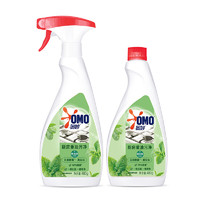 OMO 奥妙 厨房清洁剂 重油污净 绿茶薄荷香型双瓶装 含替换装 480g×2