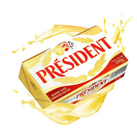 PRÉSIDENT 总统 黄油块 淡味 200g