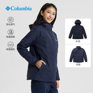 PLUS会员：哥伦比亚 PL7204 女子三合一冲锋衣外套