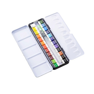 MARCO 马可 雷诺阿 A7900 固体水彩颜料 24色+16K素描纸+美纹胶带