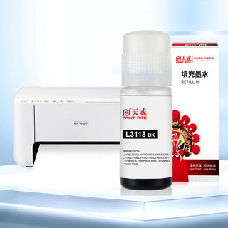 PRINT-RITE 天威 L3118 打印机墨水 黑色 70ml