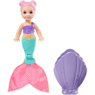 Barbie 芭比 之惊喜美人鱼（盲包）贝壳盲盒 女孩儿童过家家玩具 GHR66（随机发货）
