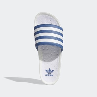 阿迪达斯官网 adidas 三叶草 ADILETTE BOOST 男鞋夏季运动凉拖鞋FX5896 蓝色/白色 43(265mm)