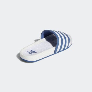 阿迪达斯官网 adidas 三叶草 ADILETTE BOOST 男鞋夏季运动凉拖鞋FX5896 蓝色/白色 43(265mm)