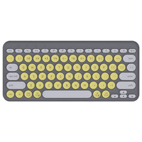 京东京造 K81 79键 蓝牙无线薄膜键盘 灰黄 无光