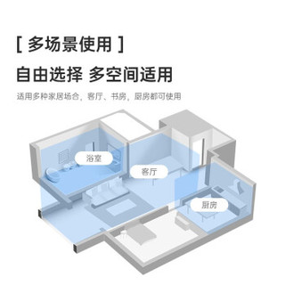 世净EraClean厕所除臭杀菌器自动喷香机卫生间空气清新剂浴室除味剂空气净化除异味臭氧香氛机 白色