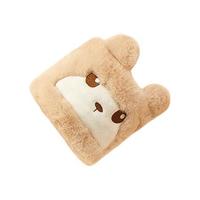 OhSunny SKK2T114-21 儿童毛绒保暖围巾 浅咖熊