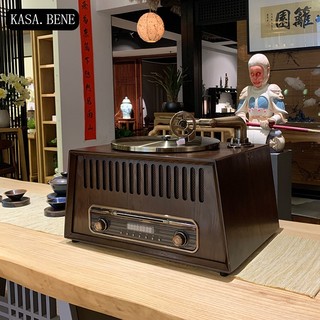 KASA.BENE 凯撒宾尼 S600 黑胶唱片机 胡桃色