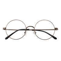 潮库 86019 古铜色合金眼镜框+1.61折射率 防蓝光镜片