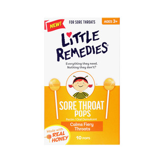LITTLE REMEDIES Little Remedies 止咳蜂蜜棒棒糖 10支/盒美国糖果零食宝宝宝卡