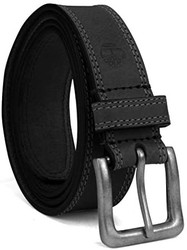 Timberland 添柏岚 男士经典皮革牛仔腰带，1.4英寸宽（约3.56厘米），可提供大号和高号