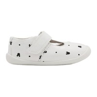 Clarks 其乐 Roamer Polka T 女童学步鞋 261422787 迪士尼米妮联名款 白色拼色 21码