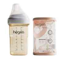 hegen PPSU奶瓶套装 240ml 3-6月+奶嘴 2只装 6月+