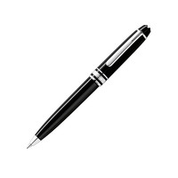 MONTBLANC 万宝龙 大班系列 108749 拔帽宝珠笔 黑杆白夹 0.7mm 单支装