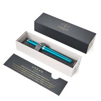 PARKER 派克 钢笔 Urban都市系列 孔雀蓝白夹 F尖 单支装