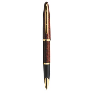 WATERMAN 威迪文 CARÈNE海韵系列 拔帽签字笔 琥珀纹金夹 0.7mm 单支装