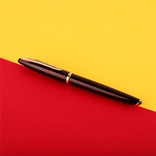 WATERMAN 威迪文 CARÈNE海韵系列 拔帽签字笔 琥珀纹金夹 0.7mm 单支装