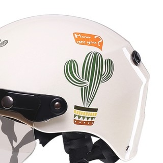 VAR C04 摩托车头盔 仙人掌 不含镜片 M码
