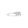 HEFANG Jewelry 何方珠宝 CRUISE度假系列 HFH023005 孤独动物胸针 北极熊