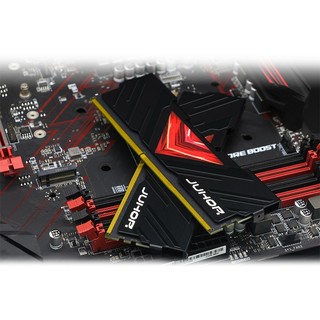 JUHOR 玖合 忆界系列 DDR4 3200MHz 台式机内存 马甲条 黑色 16GB