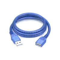 SAMZHE 山泽 BL-903 USB2.0延长线 0.3m 透明蓝