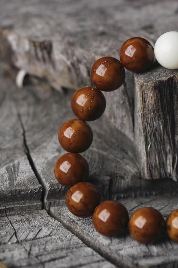 紫金鼠光珠文玩手串