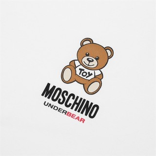 MOSCHINO 莫斯奇诺 UNDERBEAR系列 男士圆领卫衣 1811 8126 0001 白色 L