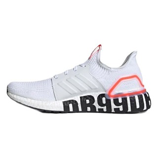 adidas 阿迪达斯 Ultraboost 19 DB 中性跑鞋 FW1970 白/橙/黑 42