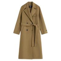 FANSILANEN 范思蓝恩 女士羊毛长款大衣 Z214201 驼色 XS