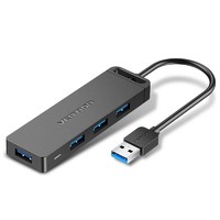 VENTION 威迅 CHLBD USB3.0集线器 一分四 0.5m 黑色