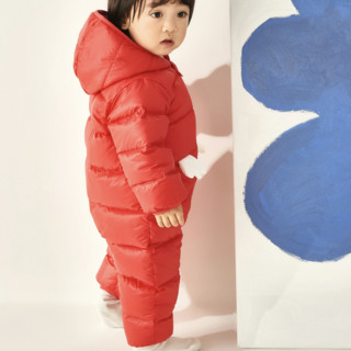 MarColor 马卡乐 都市系列 500321108201-0007 婴童保暖连体衣 亮红 66cm