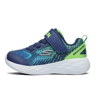 SKECHERS 斯凯奇 97858N/NVLM 儿童休闲运动鞋 海军蓝色/柠檬色 21码