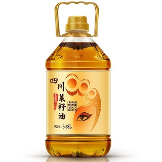 林香园 四川农家香菜籽油 3.68L