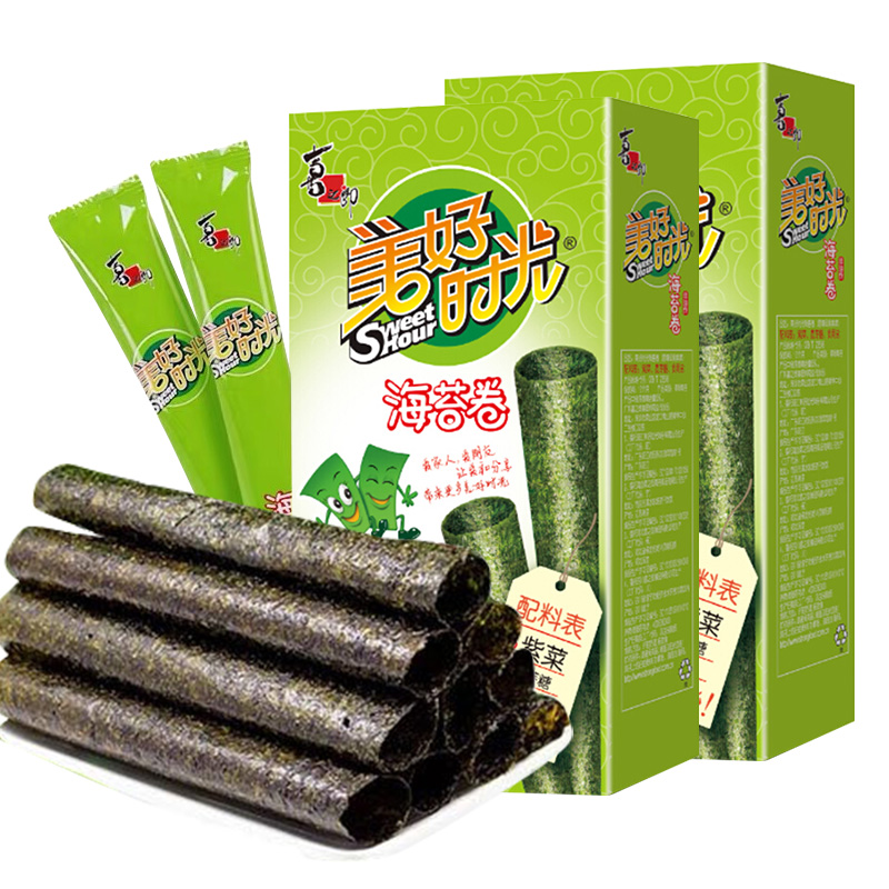 喜之郎美好时光海苔卷超级好吃的零食