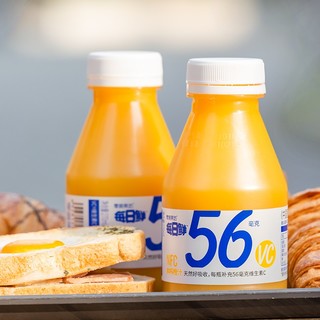 零度果坊 每日鲜橙汁菠萝汁鲜榨纯NFC100%果汁饮料冷饮品零食便携 每日鲜橙汁 270ml*7瓶