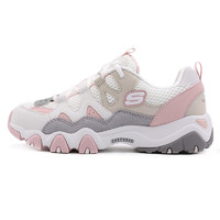 SKECHERS 斯凯奇 D'LITES 2.0 女子休闲运动鞋 99999693/WGPK 白/灰/粉 36