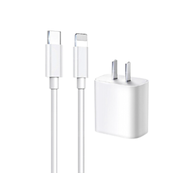 kovol科沃p59pd20w手机充电器typec20wtypec转lightning数据线白色