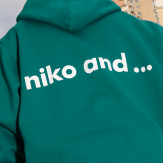 niko and ... 男女款连帽卫衣 258166 松石绿 L