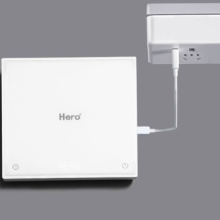 Hero（咖啡器具） Alpha 电子秤 白色